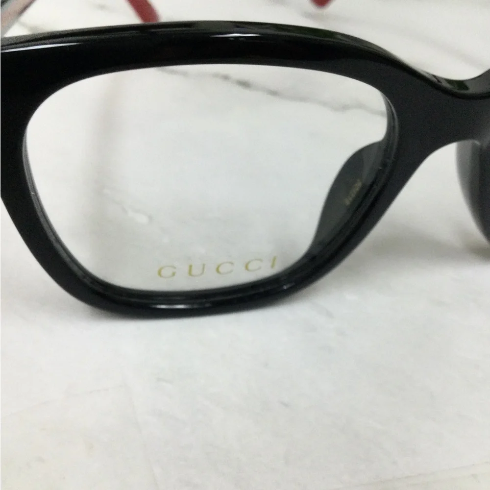 GUC Gucci Black and Red Frame Optical Glasses
